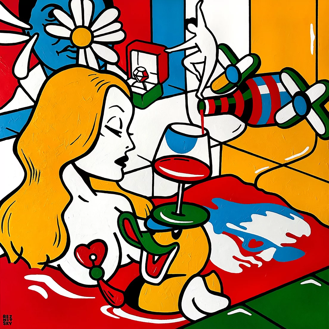 FEMALE TOYS
150х150, 2023, Canvas, acrylic paint